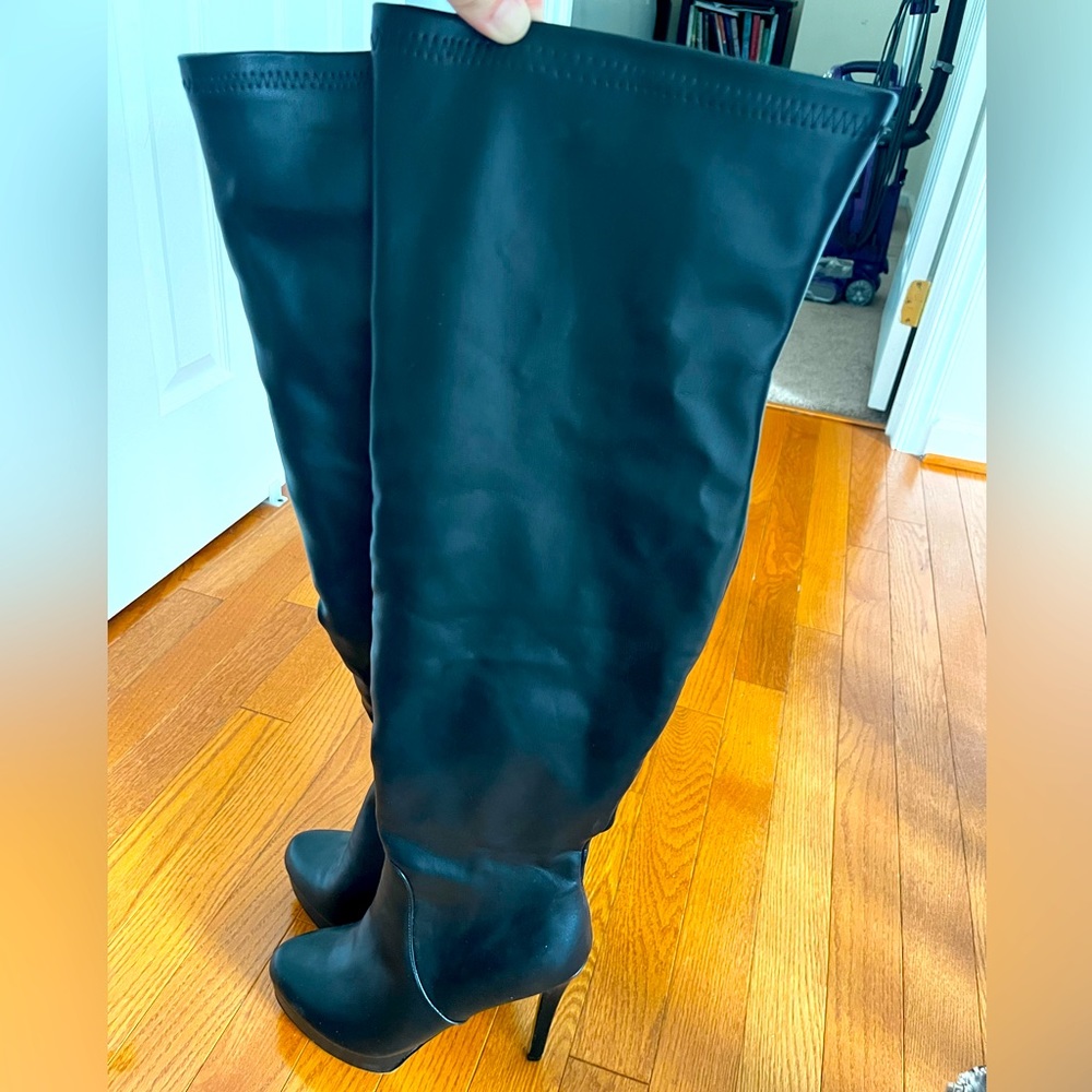 Over the Knee Black Boots